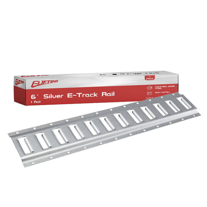 1 pack Gegalvaniseerd horizontaal e track tie-down rail