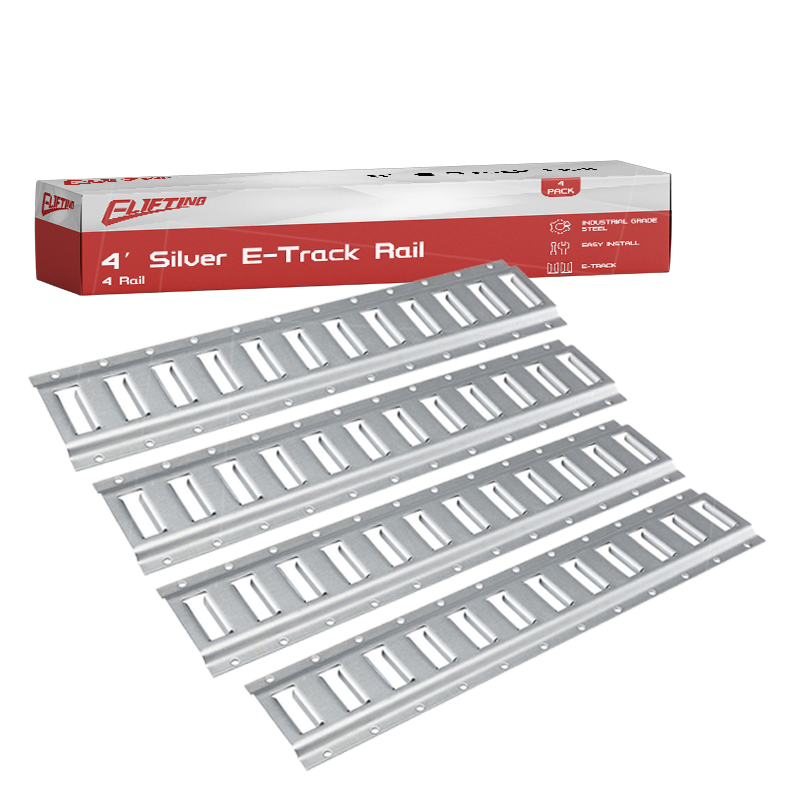 4 Pack Gegalvaniseerd horizontale e track tie-down railkit