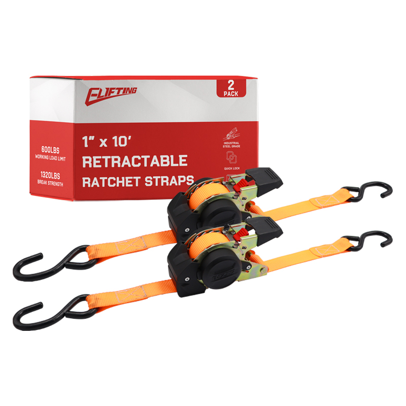 Opvallend 1 "x 10" intrekbare automatische ratelbanden (2 pack)